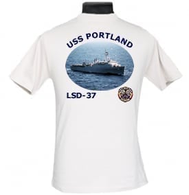LSD 37 USS Portland 2-Sided Photo T Shirt