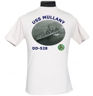DD 528 USS Mullany 2-Sided Photo T Shirt