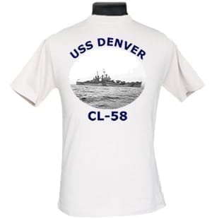 CL 58 USS Denver 2-Sided Photo T Shirt