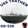 DD 530 USS Trathen 2-Sided Photo T Shirt