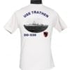 DD 530 USS Trathen 2-Sided Photo T Shirt