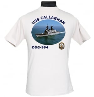 DDG 994 USS Callaghan 2-Sided Photo T Shirt