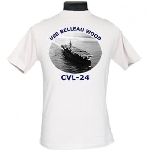 CVL 24 USS Belleau Wood 2-Sided Photo T Shirt