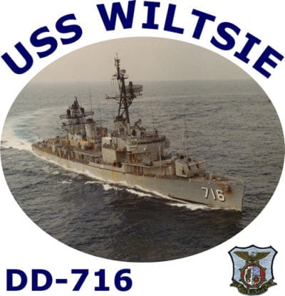 DD 716 USS Wiltsie 2-Sided Photo T Shirt