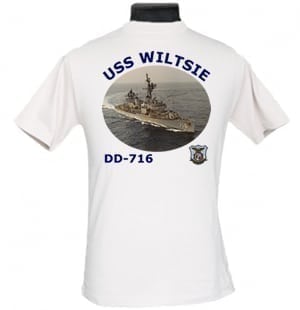 DD 716 USS Wiltsie 2-Sided Photo T Shirt