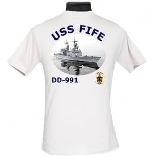 DD 991 USS Fife 2-Sided Photo T Shirt