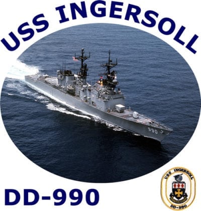 DD 990 USS Ingersoll 2-Sided Photo T Shirt