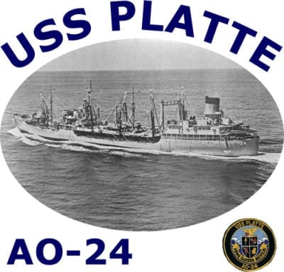 AO 24 USS Platte 2-Sided Photo T-Shirt