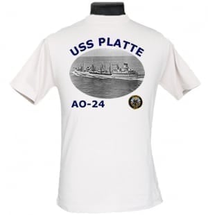 AO 24 USS Platte 2-Sided Photo T-Shirt