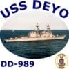 DD 989 USS Deyo 2-Sided Photo T Shirt