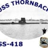 SS 418 USS Thornback 2-Sided Photo T-Shirt