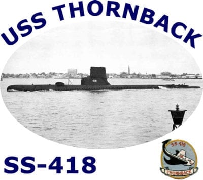 SS 418 USS Thornback 2-Sided Photo T-Shirt