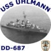 DD 687 USS Uhlmann 2-Sided Photo T Shirt