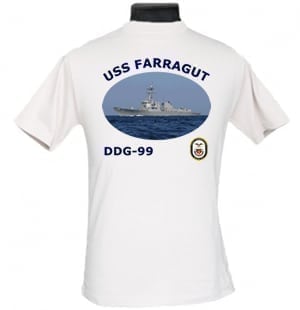 DDG 99 USS Farragut Navy Wife Photo T-Shirt