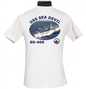 SS 400 USS Sea Devil 2-Sided Photo T-Shirt