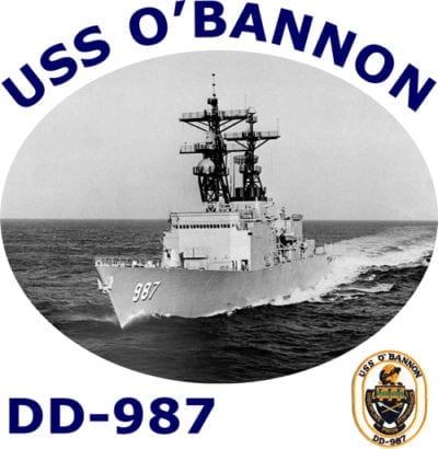 DD 987 USS O'Bannon 2-Sided Photo T Shirt