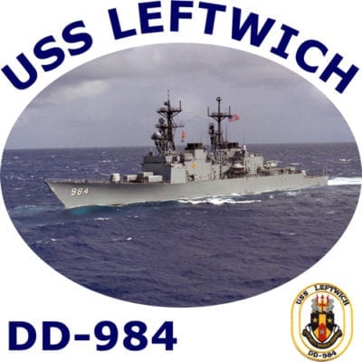 DD 984 USS Leftwich 2-Sided Photo T Shirt