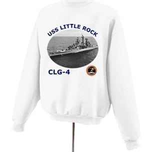 CLG 4 USS Little Rock Photo Sweatshirt