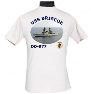 DD 977 USS Briscoe 2-Sided Photo T Shirt