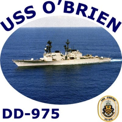 DD 975 USS O'Brien 2-Sided Photo T Shirt