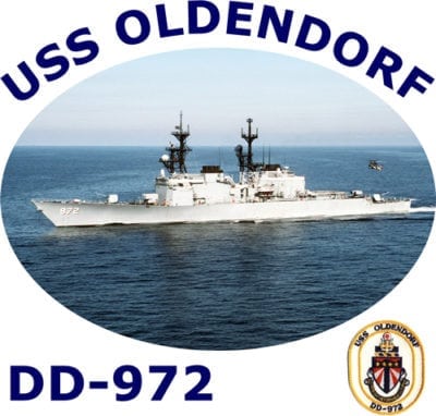 DD 972 USS Oldendorf 2-Sided Photo T Shirt