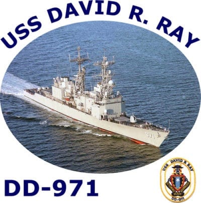 DD 971 USS David R. Ray 2-Sided Photo T Shirt