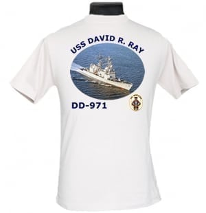 DD 971 USS David R. Ray 2-Sided Photo T Shirt