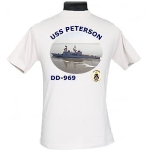 DD 969 USS Peterson 2-Sided Photo T Shirt