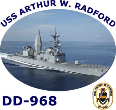 DD 968 USS Arthur W. Radford 2-Sided Photo T Shirt