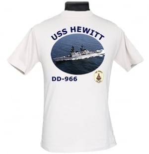 DD 966 USS Hewitt 2-Sided Photo T Shirt