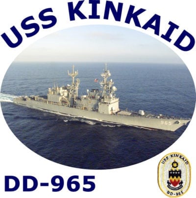 DD 965 USS Kinkaid 2-Sided Photo T Shirt