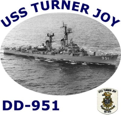 DD 951 USS Turner Joy 2-Sided Photo T Shirt