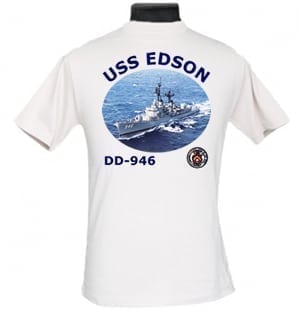 DD 946 USS Edson 2-Sided Photo T Shirt