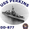 DD 877 USS Perkins 2-Sided Photo T Shirt