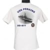 DD 877 USS Perkins 2-Sided Photo T Shirt