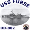 DD 882 USS Furse 2-Sided Photo T Shirt