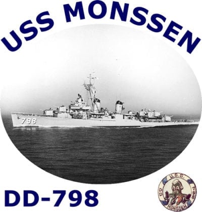 DD 798 USS Monssen 2-Sided Photo T Shirt