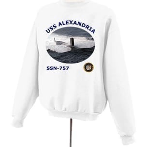 SSN 757 USS Alexandria Photo Sweatshirt
