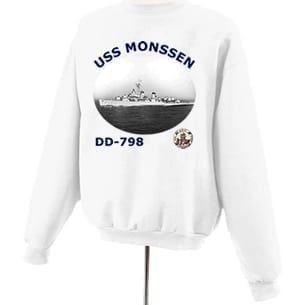 DD 798 USS Monssen Photo Sweatshirt