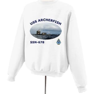 SSN 678 USS Archerfish Photo Sweatshirt