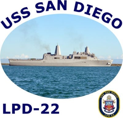 LPD 22 USS San Diego Photo Sweatshirt