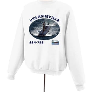 SSN 758 USS Asheville Photo Sweatshirt
