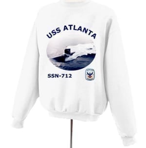 SSN 712 USS Atlanta Photo Sweatshirt