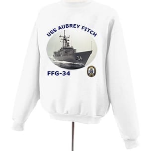 FFG 34 USS Aubrey Fitch Photo Sweatshirt