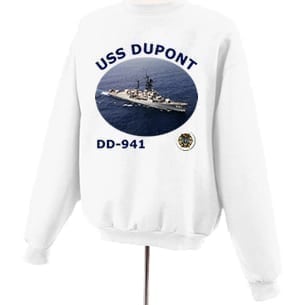 DD 941 USS DuPont Photo Sweatshirt
