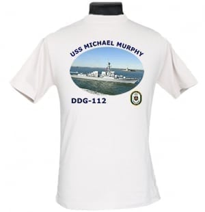 DDG 112 USS Michael Murphy 2-Sided Photo T Shirt