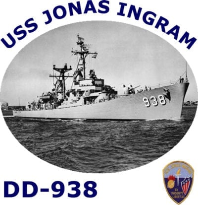 DD 938 USS Jonas Ingram 2-Sided Photo T Shirt