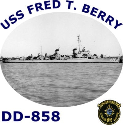 DD 858 USS Fred T Berry 2-Sided Photo T Shirt