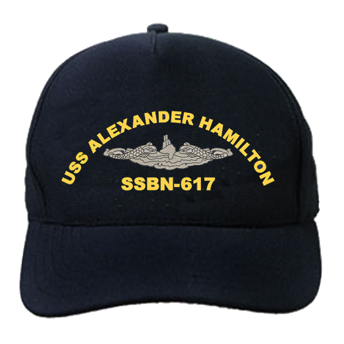 SSBN 617 USS Alexander Hamilton Embroidered Hat