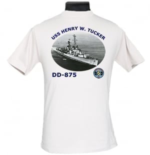 DD 875 USS Henry W. Tucker 2-Sided Photo T Shirt